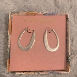 Lucky Brand Silver earrings in Floral Box